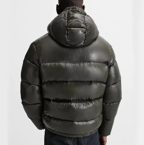 Black Down Hooded Short Coat – Warm and comfortable - LUXXCAN